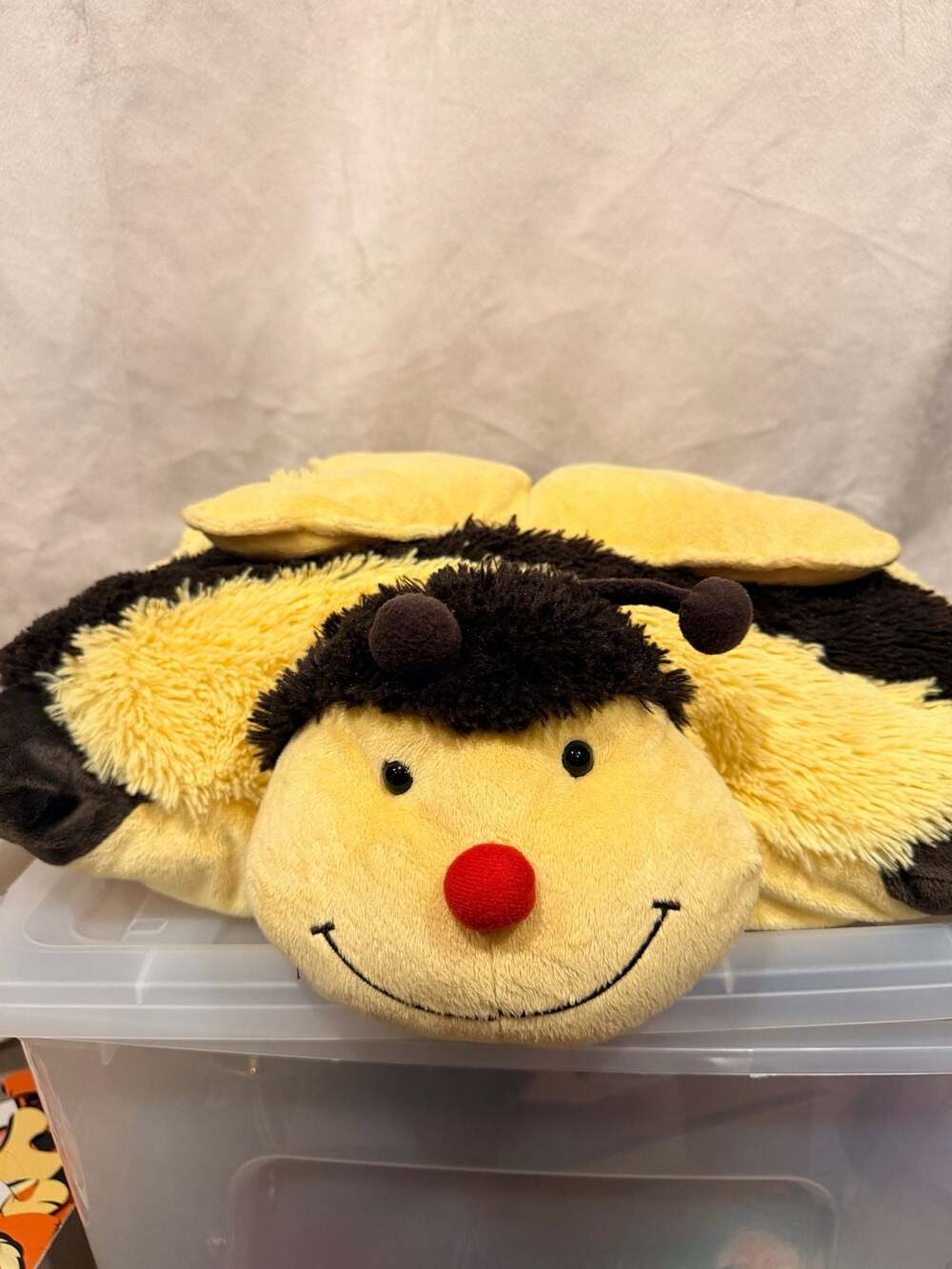 Pillow Pets Bumble Bee Plush Folding Pillow
